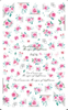 F676 Rose Flower Gardon Self-adhesive Nail Art Sticker