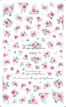F676 Rose Flower Gardon Self-adhesive Nail Art Sticker