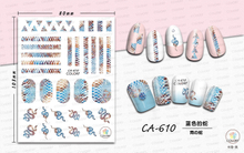 CA610 Snake Self-adhesive Nail Art Sticker