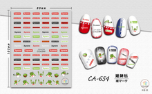 CA654 Supreme Self-adhesive Nail Art Sticker