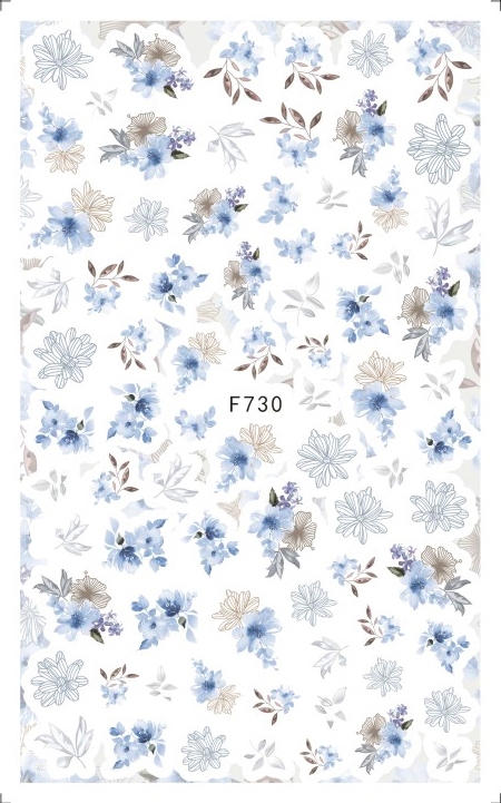 F730 Flower Self-adhesive Nail Sticker 2021 New