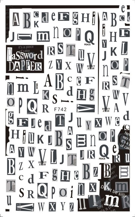 F742 Self-adhesive Nail Sticker 2021 New