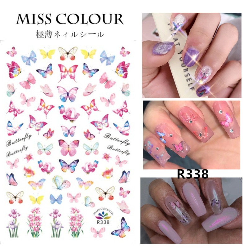 R338 Butterfly 3D Self Adhesive Nail Art Sticker