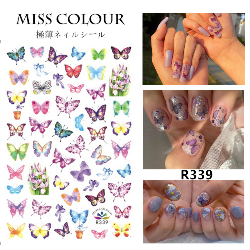 R339 Butterfly 3D Self Adhesive Nail Art Sticker