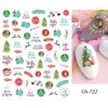 CA717-724 Christmas Nail Sticker 2021 New