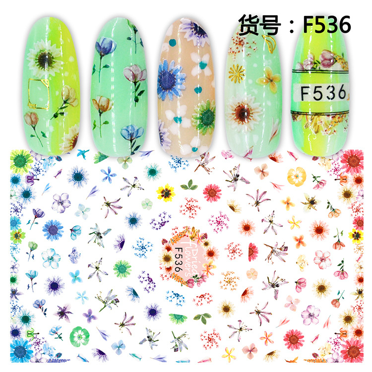 F536 3D Self Adhesive Nail Art Sticker