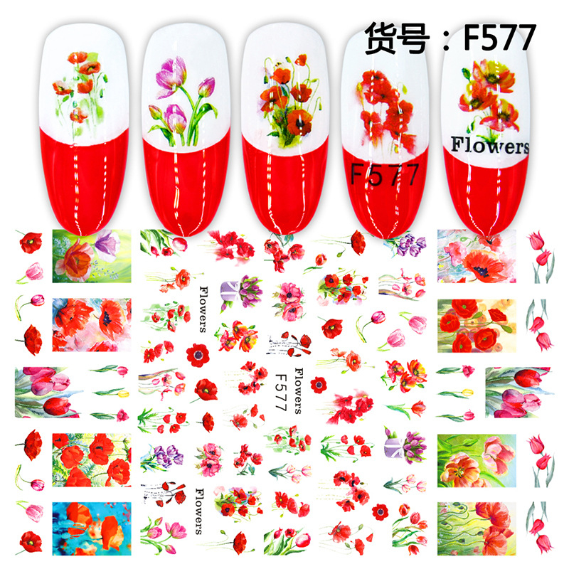 F577 3D Self Adhesive Nail Art Sticker