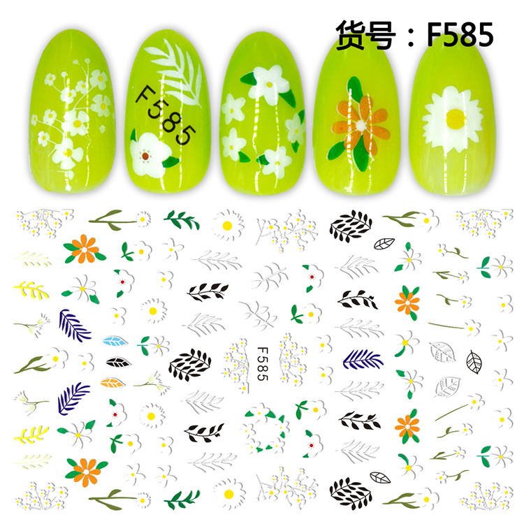 F585 3D Self Adhesive Nail Art Sticker
