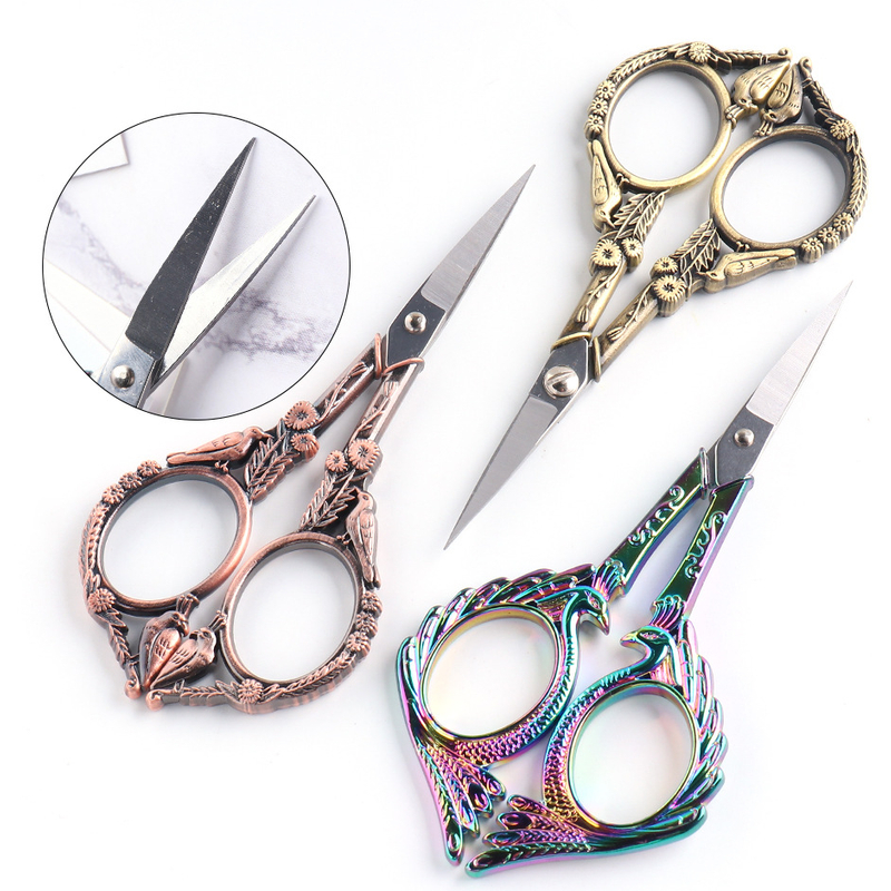 Nail Stainless Steel Bird Shape Scissor Sticker Cutter Trim Eyelash Beauty Scissor