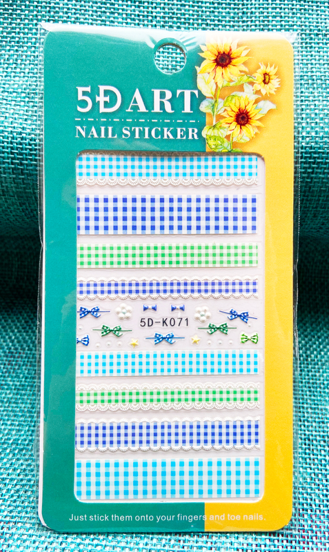 5D Embossed Lace Nail Sticker