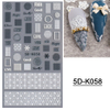 5D Embossed Lace Nail Sticker