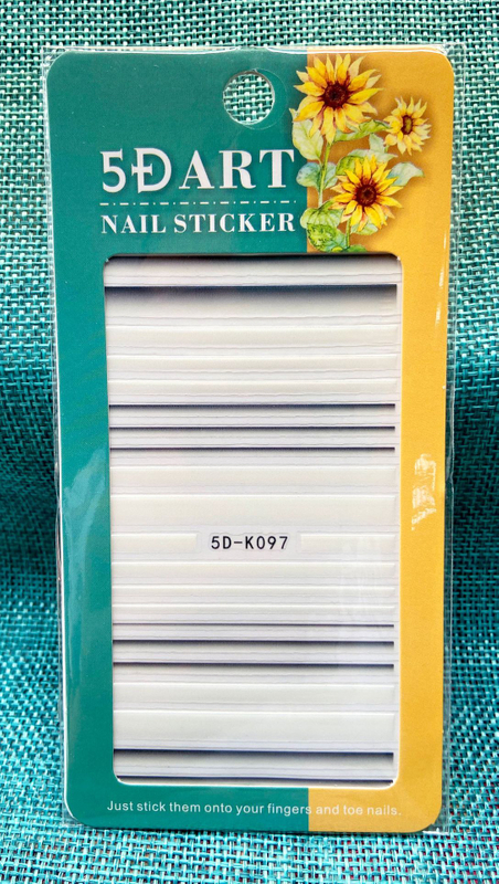 5D Embossed Nail Sticker
