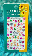 5D Embossed Autumn Nail Sticker