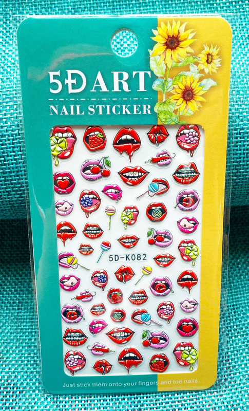 5D Embossed Halloween Nail Sticker