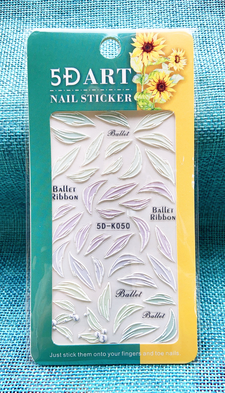 5D Embossed Nail Sticker