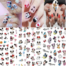 WG297-313 Mickey Mouse Disney Cartoon Adhesive Nail 3D Sticker