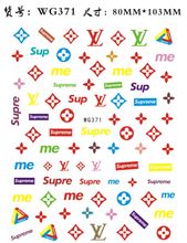WG371-375 Brand Adhesive Nail Sticker
