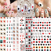WG648-655 Poker Design Self-adhesive Nail Sticker