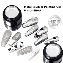 Mirror Effect Metallic Silver Painting Gel 5g