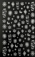 F894-897 Christmas Pure Color Snowflakes Nail Sticker