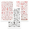 F926-939 Love Heart Valentine's Day Nail Sticker