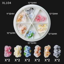 Nail accessory 3D sculptured Resin Flowers Nail Decoration