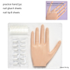Flexible Silicone Practice Hand Detachable Finger With Replacable Nail Tip