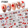 2024 New F1059-1063 Winter Christmas Snow Nail Sticker