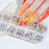Round Different Shape Irregular Flat bottom Glass Strass Nail Red Rhinestone