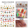 Flower Heart Adhesive Nail Sticker