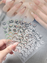 French Manicure Gradient Stickers