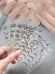 French Manicure Gradient Stickers