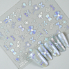 5D Realistic Pink Blue Bow Nail Sticker