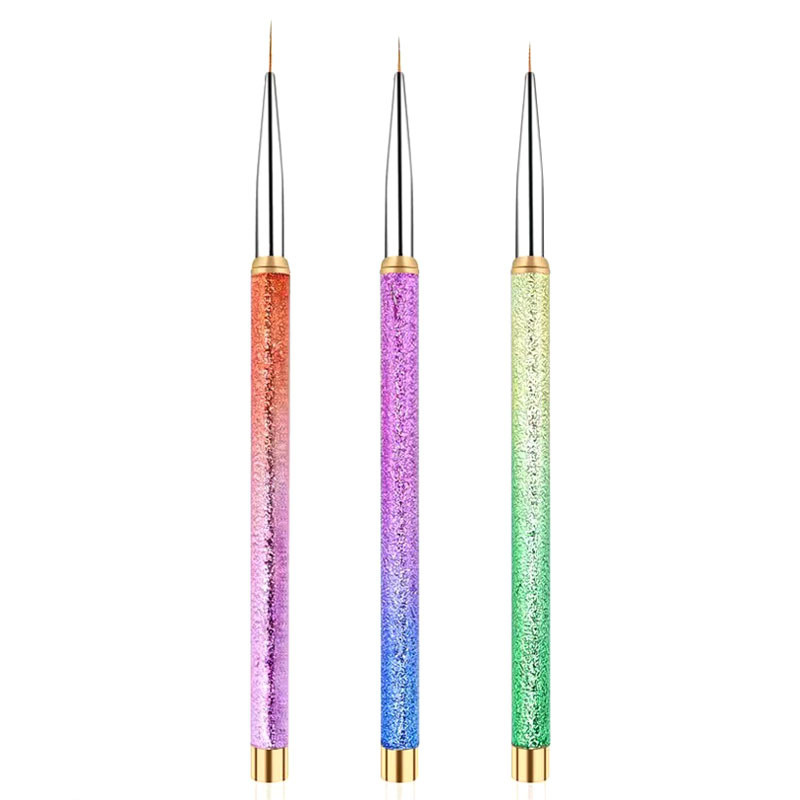 Hot-Selling Gradient Handle Nail Art Pen Painting Paint Drawing Pen Nail Brush Manicure Tools