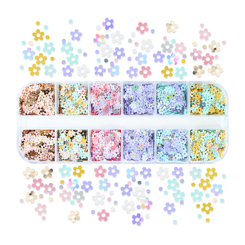Plum Blossom Nail Sequins