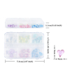 Summer Ice Heart Nail Decoration Crystal Flat Back Resin Charm Nail Accessories