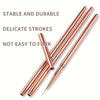 3Pcs/set Rose Gold Nail Art Tool UV Gel Liner Painting Brush