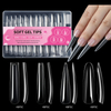 192pcs/box 4 Shapes in 1 Box Extra Long Nail Soft Gel Tips