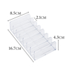 7 Grid Acrylic Nail Box Eyeshadow Palette Organizer Display Tray Storage Box Cosmetics Makeup Rack Holder 