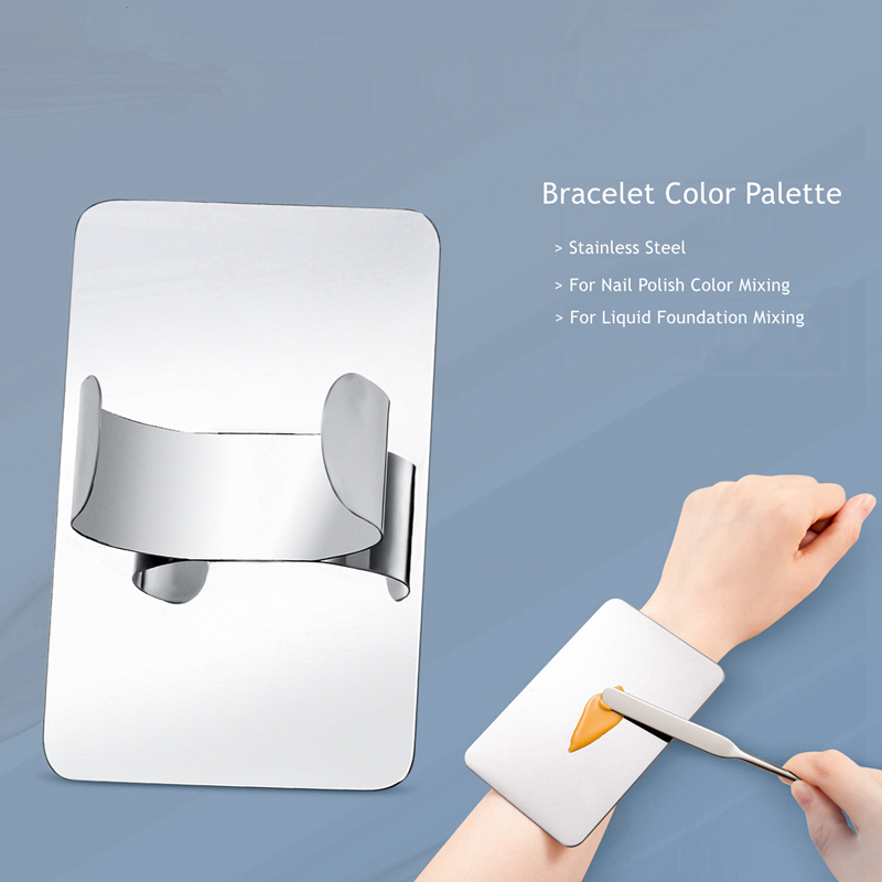 2025 NEW Bracelet Stainless Steel Color Palette For Nail Polish Liquid Foundation Color Mixing