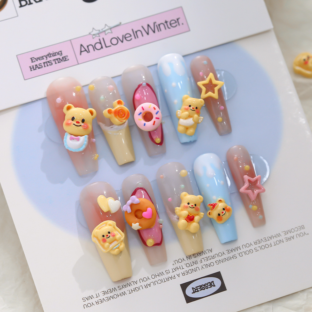 Butter Bear Nail Art Decoration 