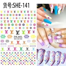 SHE141 Brand Logo 3D Nail Art Sticker 