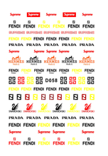 D058 Brand Logo 3D Nail Art Sticker 