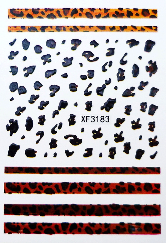 XF3183 3D Nail Art Sticker
