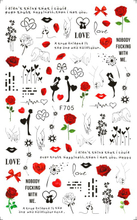 F705 The Valentine's Day Nail Sticker 2020 New
