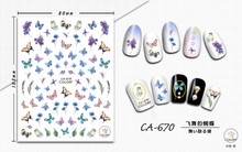 CA670 Butterfly Self-adhesive Nail Art Sticker