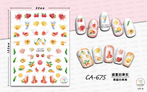 CA675 Summer Fruit Self-adhesive Nail Art Sticker