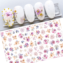 F729 Flower Self-adhesive Nail Sticker 2021 New
