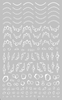 F551 4 Colors Gold Silver Black White 3D Self Adhesive Nail Art Sticker