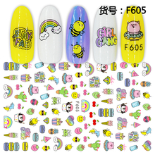 F605 The Autumn Fall season 3D Self Adhesive Nail Art Sticker 